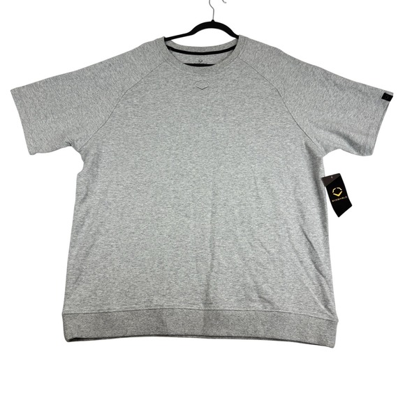 EVOSHIELD EVO Terry Sweatshirt Mens 2XL Gray Short Sleeve New - Picture 1 of 9